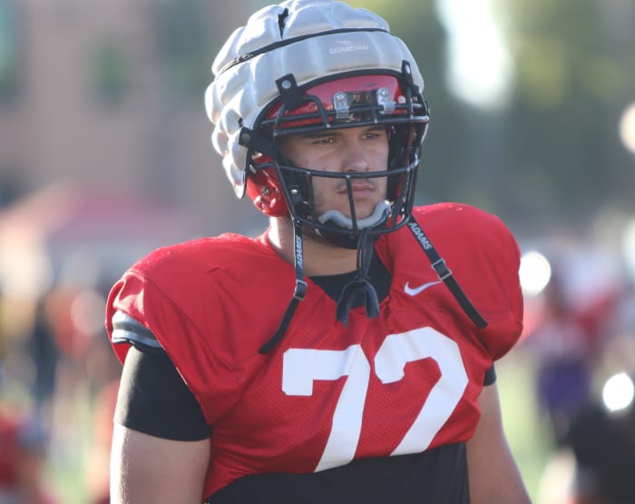 Brent Helton strapped on his helmet.